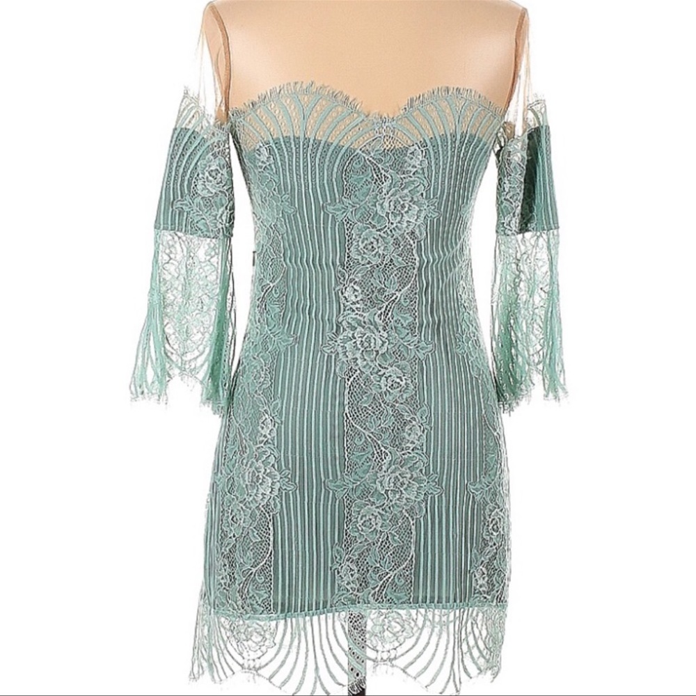 For Love and Lemons Belle Lace Mini Dress